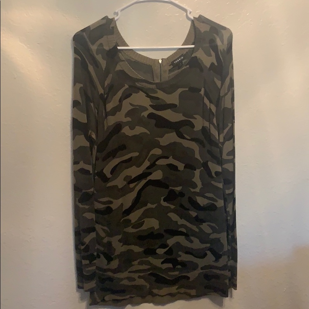 Torrid Camouflage Sweater